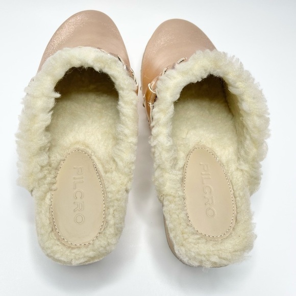 New Anthropologie Pilcro Rose Gold Cozy Braided Sherpa-lined Clog US 6/EU 36 - Picture 8 of 10